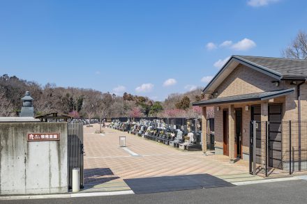 千葉市花見川区の犢橋霊園での撮影取材